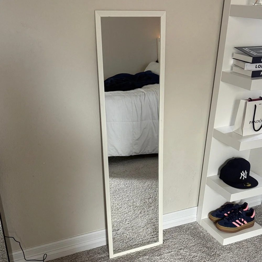 IKEA White Framed Wall Mirror